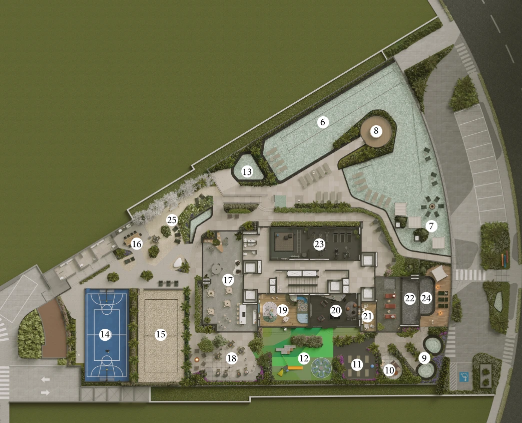 Art Design Residence | 18 do forte - Implantacao terreo